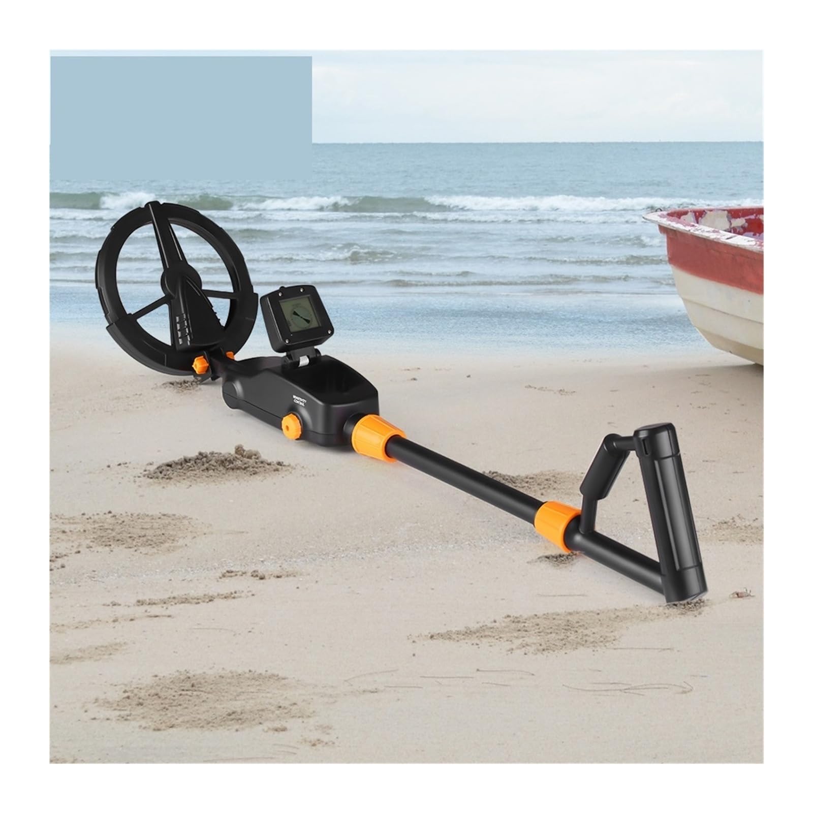 MD1008A Wykrywacz metali Gold Professional Pinpointer Gold Digger Treasure Hunter Tracker Seeker z wodoodporną cewką poszukiwawczą(Type1)