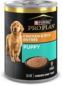 Purina Pro Plan Wet Puppy Food Pate, Chicken & Rice, 13 oz cans (Pack of 12)
