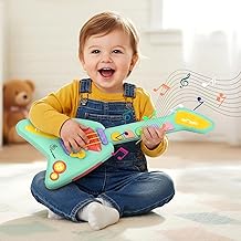R for Rabbit Orapple Funtunes Electric Guitar, Musical Toy for Kids with Lights & Music | 4 Play Modes, 5-Level Volume Control | Educational & Fun Learning Gift for 1+ Years Boys & Girls (Blue Multi)