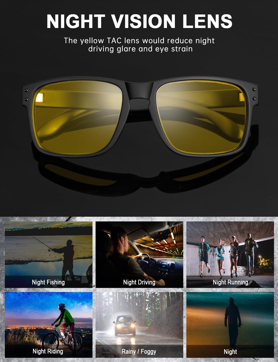 KALIYADI Polarized Sunglasses for Men and Women Vintage Style Sun Glasses for Fishing Running Driving with UV Protection - Image 7