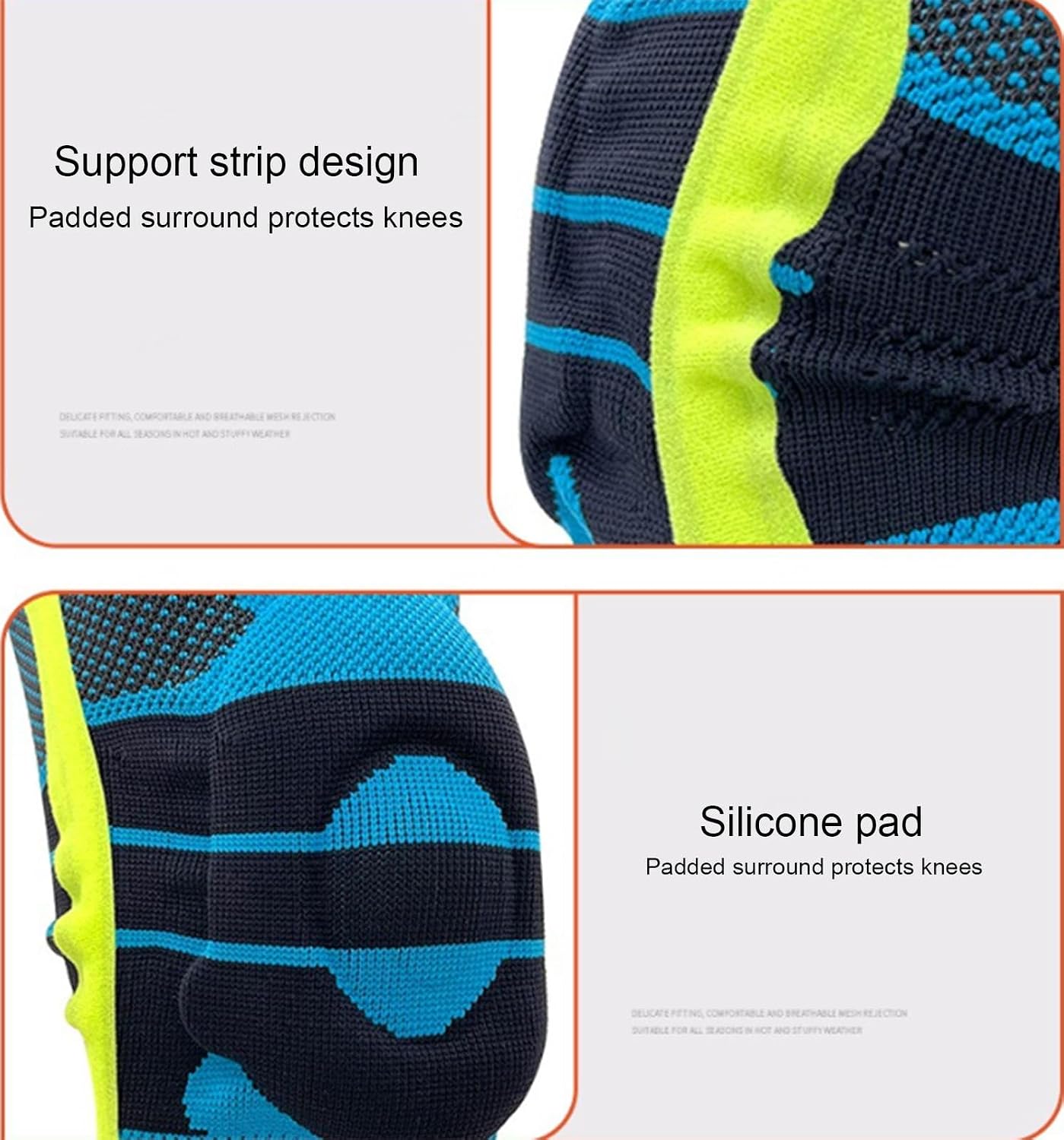 VIDECOR Knee Brace,Knee Compression Sleeve Support for Men Women with Patella Gel Pads & Side Stabilizers,Medical Grade Knee Pads for Running,Meniscus Tear,ACL,Arthritis,A-L