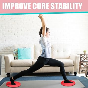 20 Pack Exercise Sliders Bulk, Dual Sided Core Sliders Gliding Discs