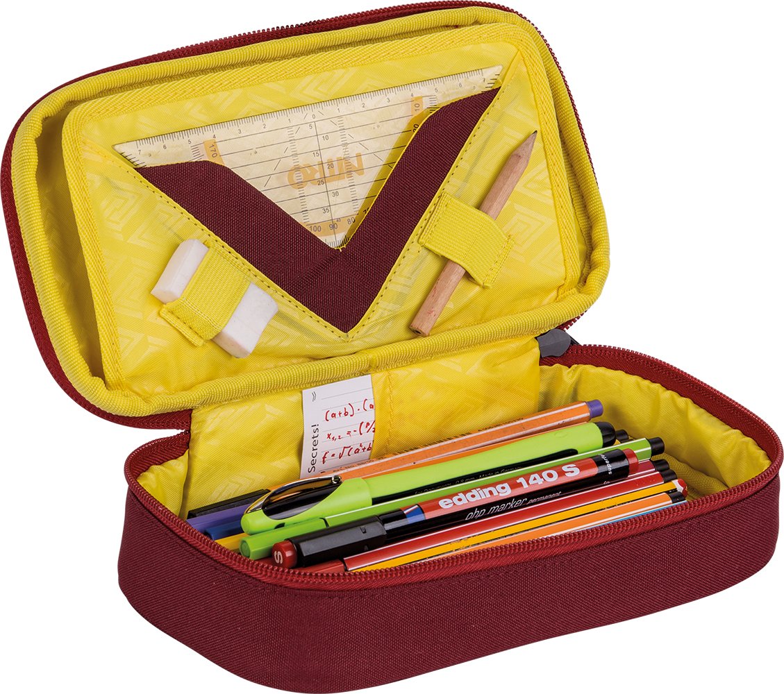 Nitro Pencil Case XL inkl. Geo Dreieick & Stundenplan, Federmäppchen, Schlampermäppchen, Faulenzer Box, Federmappe - Image 2
