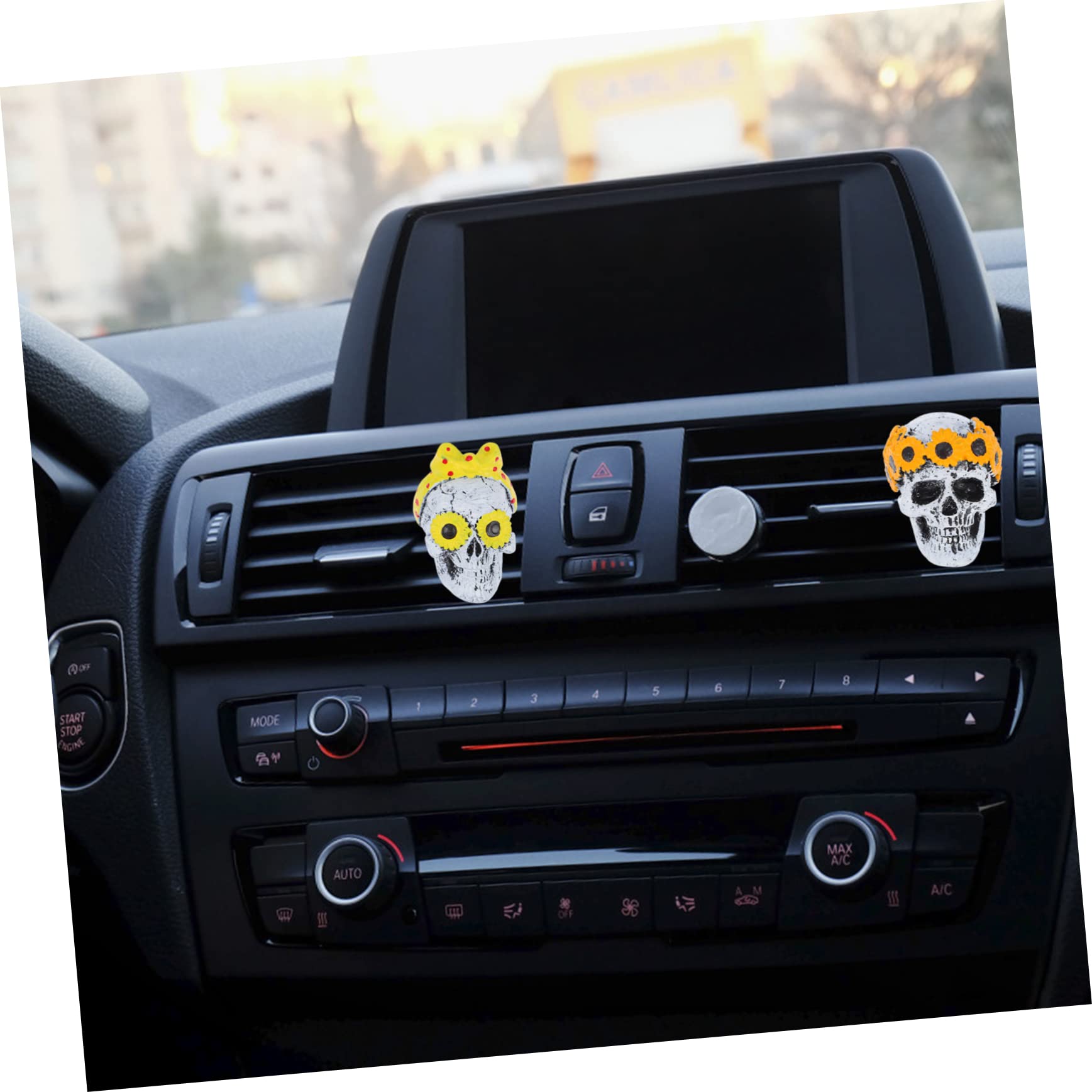 GLEAVI 6sätze Outlet Ghost Clip Aromatherapie Diffusor Für Auto Duftclip Für Innenraumdekoration Stabiler Für Lüftungsschlitze Für Entspannte Fahrten
