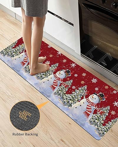 Miniatura 4 de Tapete de baño rojo de Navidad para bañera, antideslizante, de secado rápido y absorbente, tierra de diatomeas, fregadero, dormitorio, cocina, sala