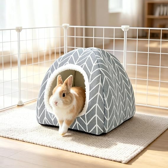 Guinea Pig Hideout Bed, Dwarf Rabbit House Cave
