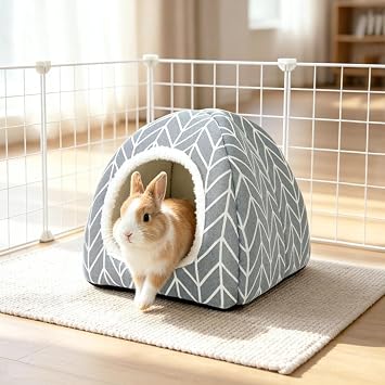Guinea Pig Hideout Bed, Dwarf Rabbit House Cave