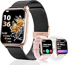 SLOKSFil Women's Smart Watch with Calls, 1.83" HD Smartwatch for Women, Heart Rate, SpO2, Blood Pressure, Sleep, IP68, 120+ Sports Fitness, for iOS Android (Black)