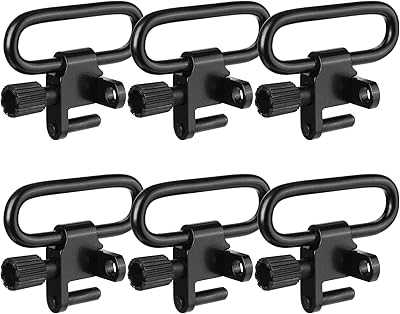 VicBre 6 PCS Metal Sling Swivels for Rifle Shotgun, 1.25 inch