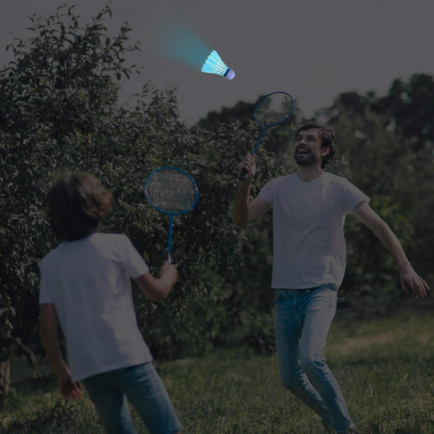 Sportneer LED Badminton Shuttlecocks 12 Pack, Night Lighting Birdies Portable Badminton Shuttlecocks Set for Indoor Outdoor Sports Activities : Sports & Outdoors