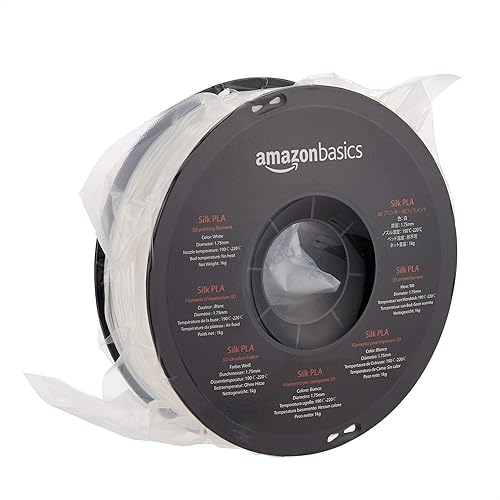 Miniatura 8 de Tienda Basics SILK PLA - Filamento para impresora 3D, 0.069 in, carrete de 2.2 libras, color blanco