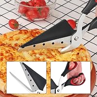 Helweet Pizzavágó Olló Rozsdamentes Acélból - Multifunkciós Konyhai Eszköz Pizzához, Palacsintához, Süteményhez, Salátához és Húshoz - Mosog 4