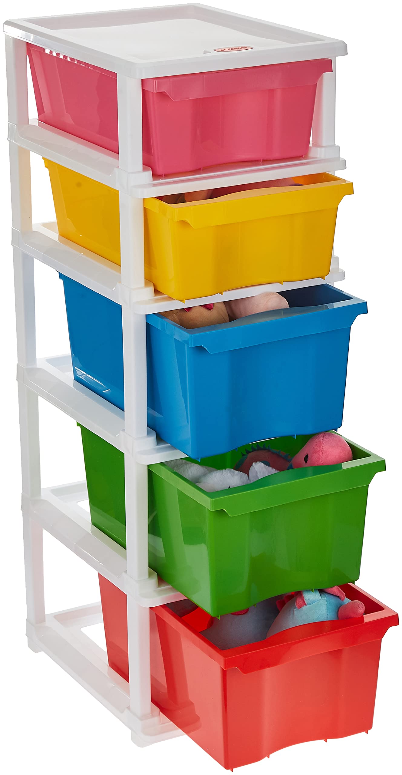 Amazon Brand - Solimo Plastic Multipurpose Modular Drawer, 5 Racks, Multi-size, Multicolor (B09WYDX9T7) Amazon Price History, Amazon Price Tracker