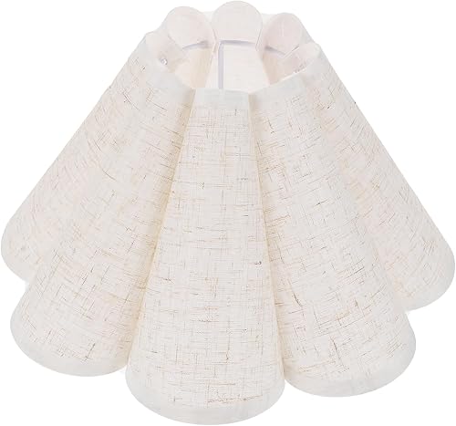 Lámpara de mesa de pétalos Accesorios Clip lámpara de escritorio E27 bombilla cubierta de luz de tela pantalla de piso pantalla de tela sombra de