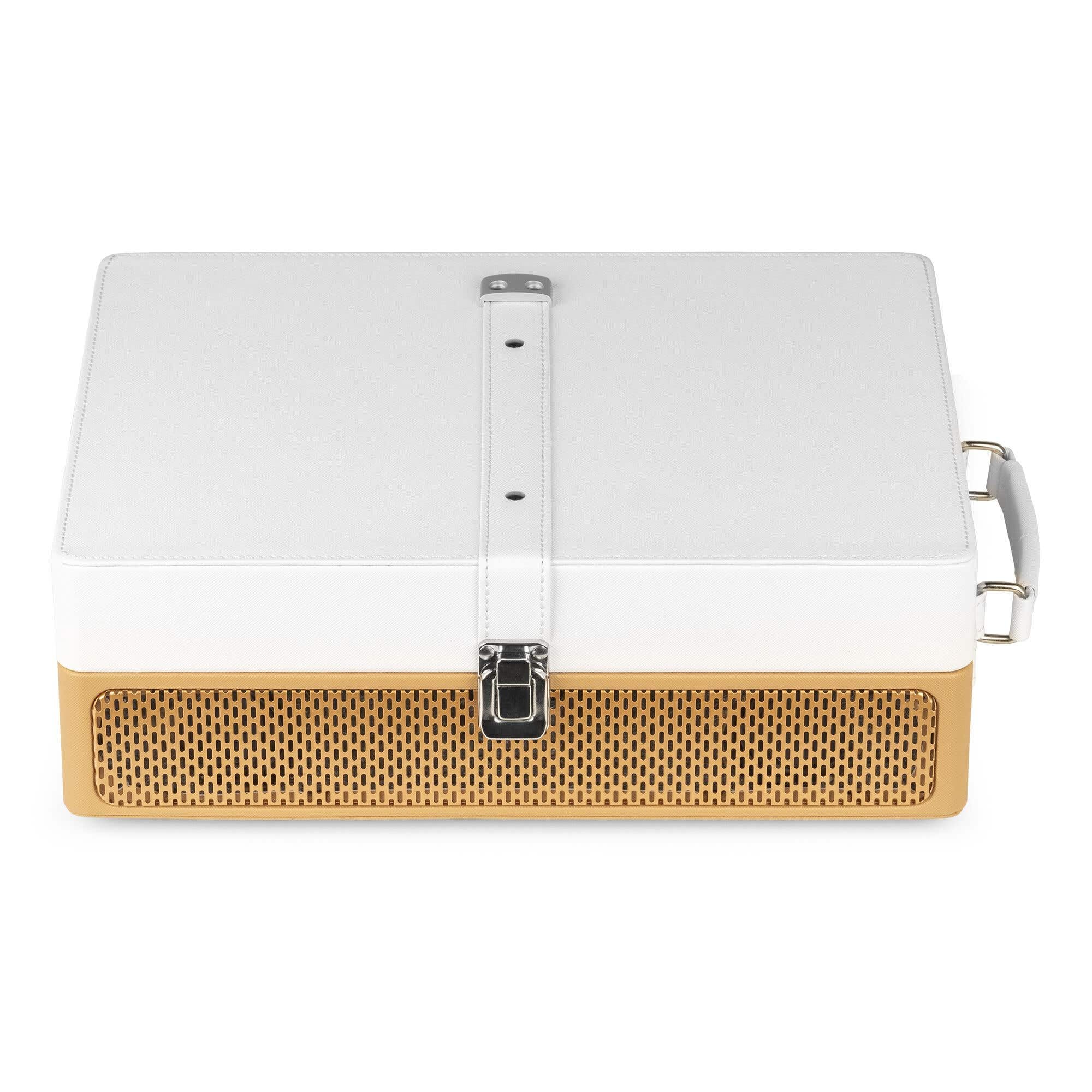Audizio RP119 - Plattenspieler mit Lautsprecher, Vinyl Bluetooth Speaker Senden und Empfangen, Schallplattenspieler, 3-Speed 33/45/78, Record Player, AUX und RCA/Cinch, Retro Plattenspieler - Bronze