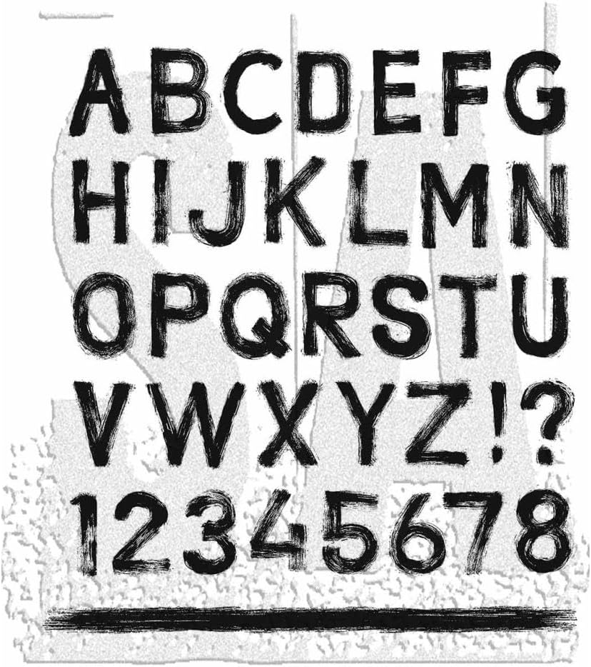 Tim Holtz Cling Stamps - Sign Painter - CMS484