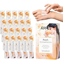 Moisturizing Hand Cream, Relieves and Repairs Hand Lotion, Travel Size Hand Cream, Peach Fragrance, Pack of 20