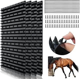 4Pcs Horse Cattle Scratcher Animal Scratchers Cow Brush Full Silicone Massage Brush Kit Soft and Firm Itch Relief Goat Brush Horse Scratcher