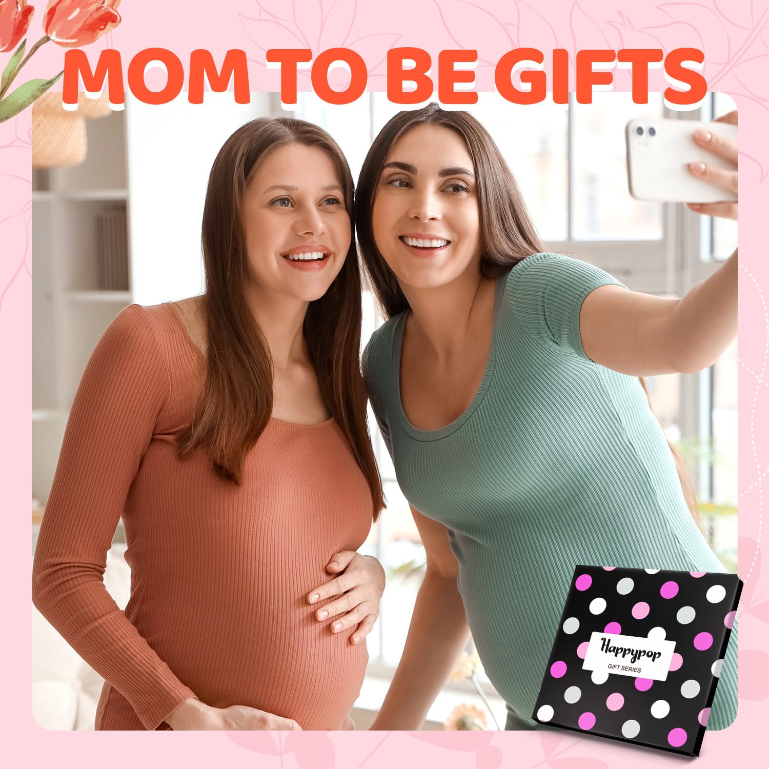 HAPPYPOP New Moms Mother's Day Gifts - IVF Support Socks and Pregnancy Socks for Expecting Women
