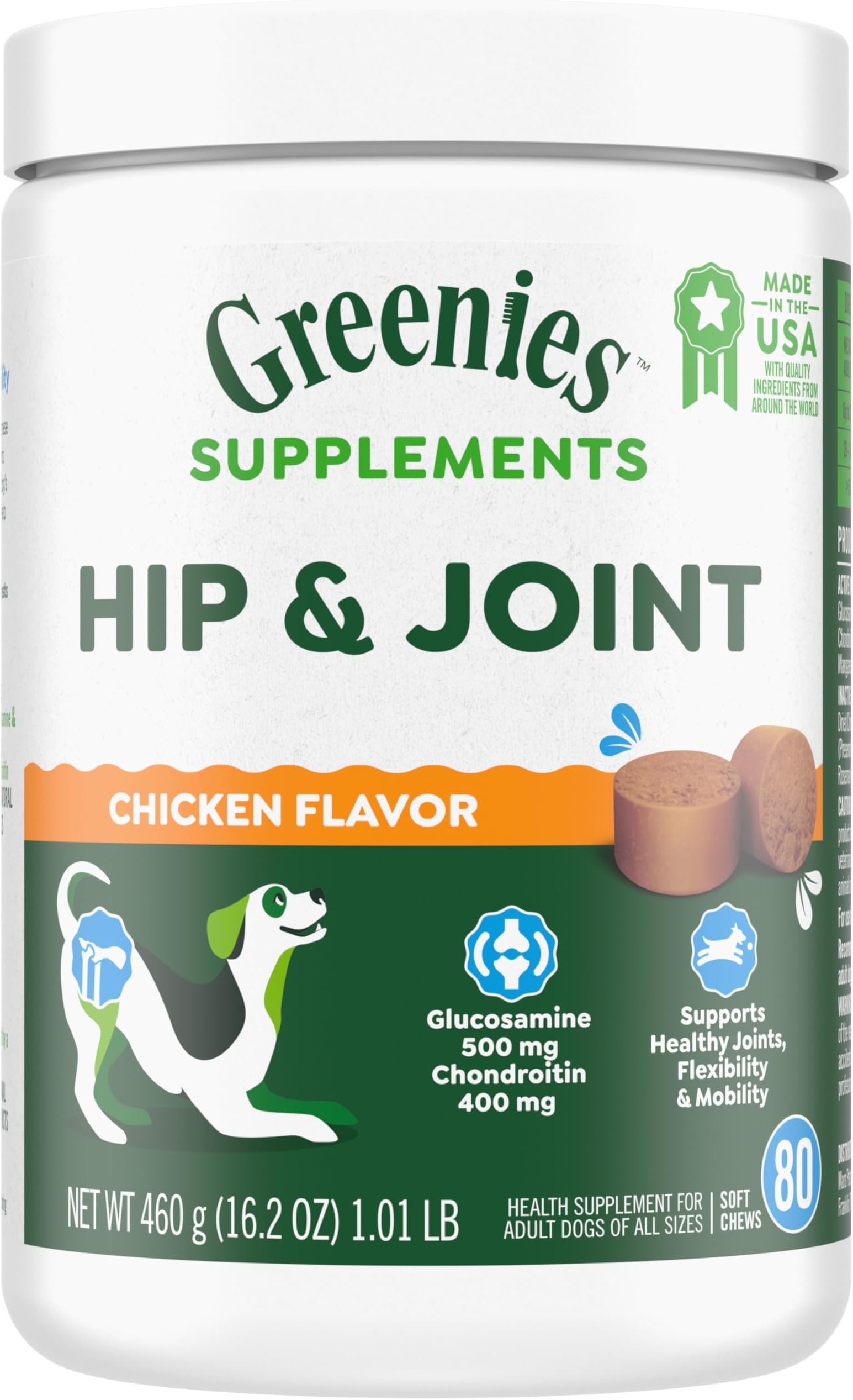 Greenies Supplements Hip and Joint Supplements for Dogs