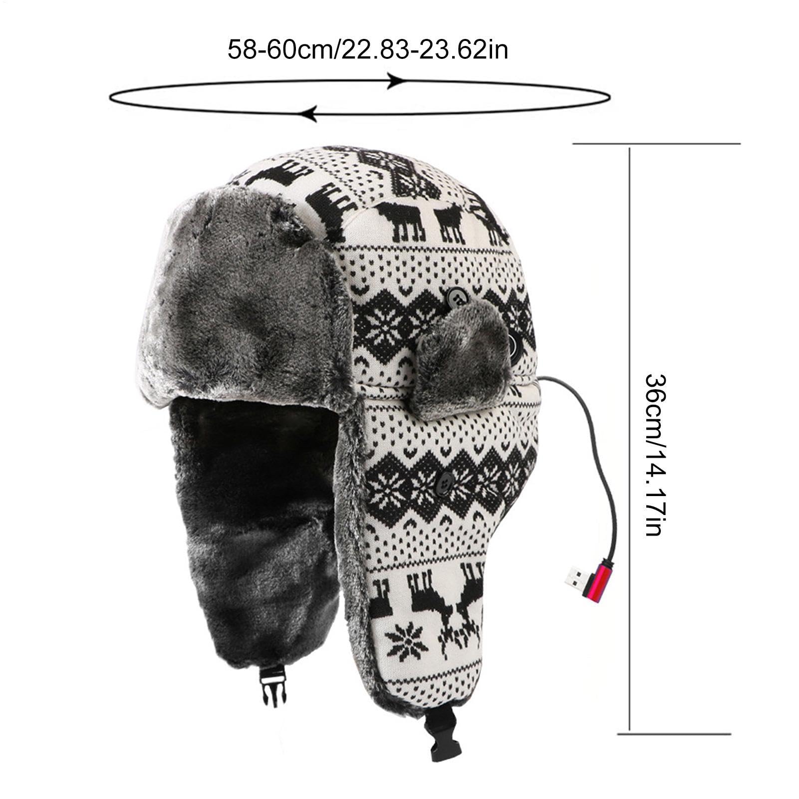 Generisch Uschanka - Gorro de peluche con tres niveles | Calentado Gorra Trapper Para Los Fríos Días De Invierno Él Hombres Mujeres Adultos Para Ciclismo Caminar Viajes Y