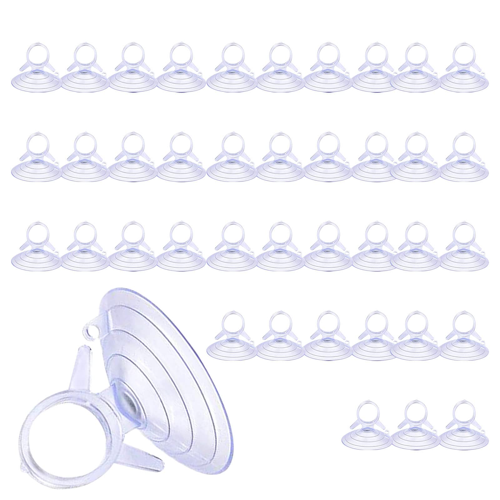 DAGLLGEW Suction Cups PVC Clear Sucker Pads Strong Adhesive Suction Cups for Car Sun Shade Window 40PCS car sun shade window suckers for windscreen