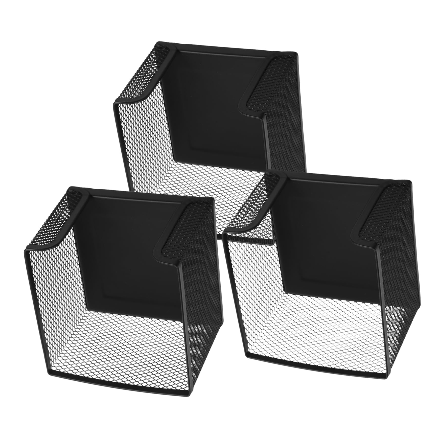 NUOBESTY 6stücke -mesh Zettelboxen Für Schreibtisch Multifunktionale Memo-Halterung Und Stifteorganizer Zur Aufbewahrung Von Notizen Und Büromaterialien