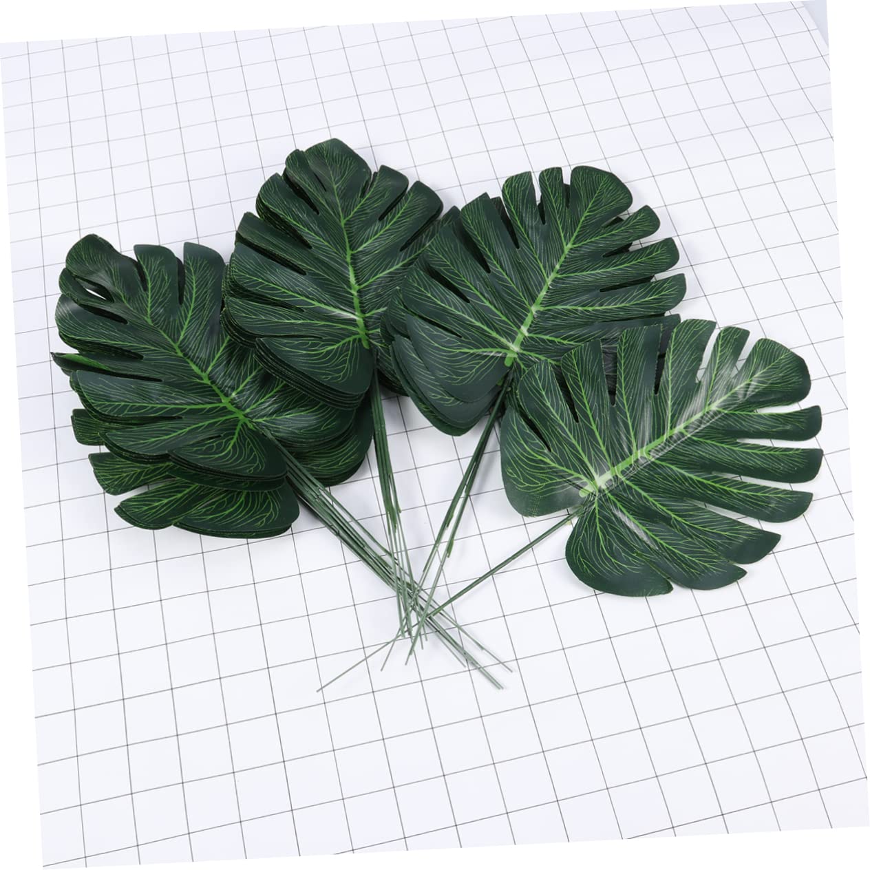 MAGICLULU 3 Set Di Viti Artificiali Realistiche Da Parete Piccole Dimensioni Foglie Verdi Finte Fiori Di Monstera Decorazioni Per La Casa E Lufficio 30 Pezzi * 3