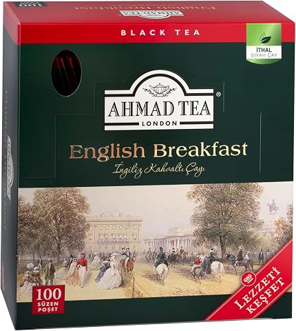 AHMAD TEA ENGLISH BREAKFAST BARDAK POŞET ÇAY 100'LÜ