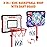Meland Kids Basketball Hoop - Adjustable Height 2.9ft-6.2ft Toddler for Kids, Goal Indoor & Outdoor Toys Backyard Outside Boys Age 3 4 5 6 7 8 Years Gift