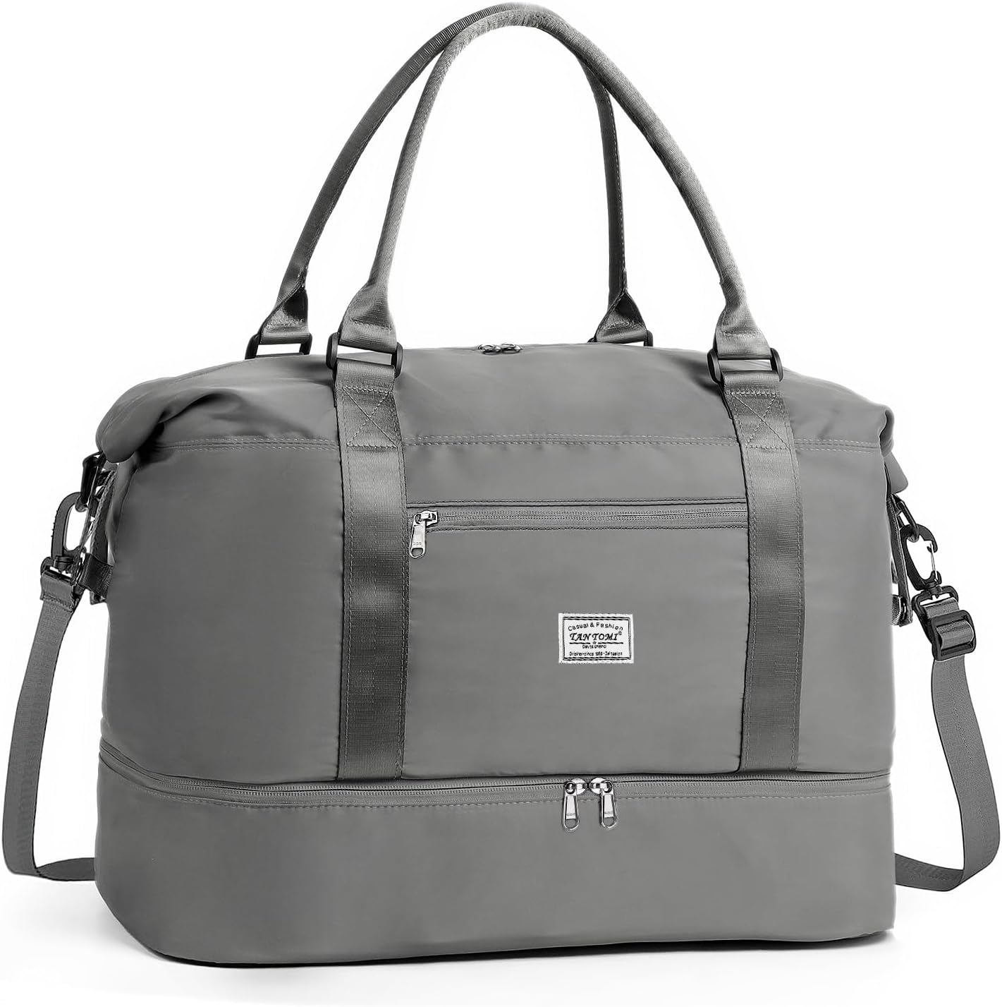TANTOMI Travel Duffle Bag for Women Personal Item Travel Bag with Shoes Compartment, Weekender Overnight Bag Carry On Duffle Bag Tote Gym Bag for Travel, Sports, Hospital, Dance