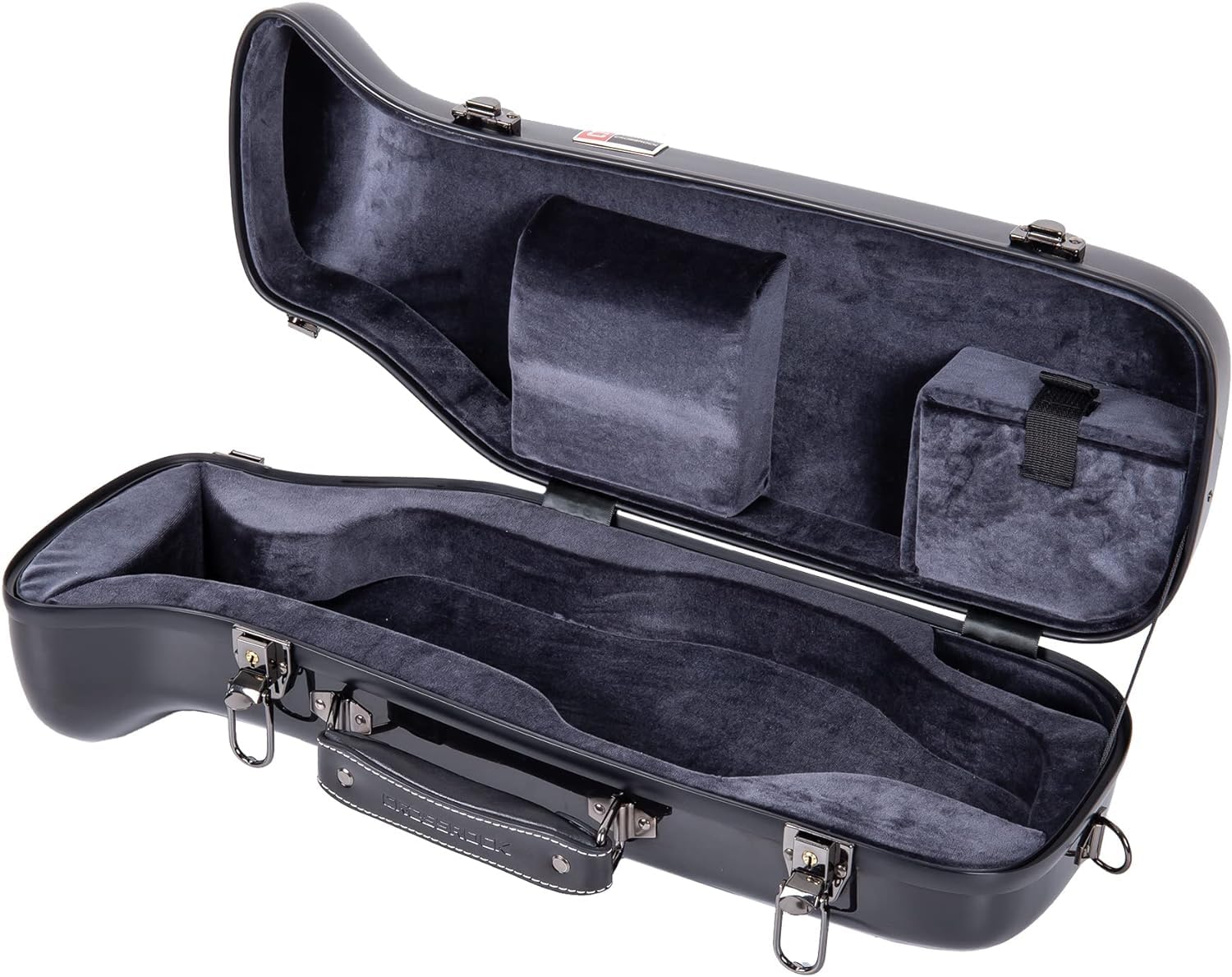 Crossrock Funda de Fibra de Vidrio Apta para Trumpet con Correas de Hombro extraíbles-Black (CRF1020TRBK), Negro, Trompeta, Moderno