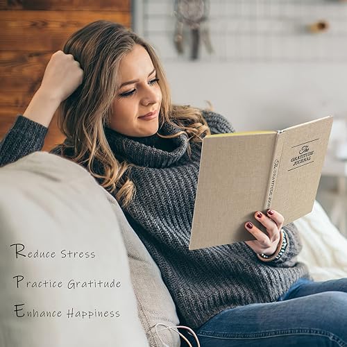 Miniatura 6 de The Gratitude Journal, manifestation journal, Daily Journal with Prompts for Affirmation, Happiness, Mindfulness, Positivity, Wellness, Undated Beige