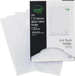 100er Pack Premium PP-Kunststoff Aktenhüllen. Für DIN A4 transparent glasklar, oben und seitlich offen Klarsicht-Hülle in extra stabiler 0,11mm Qualität