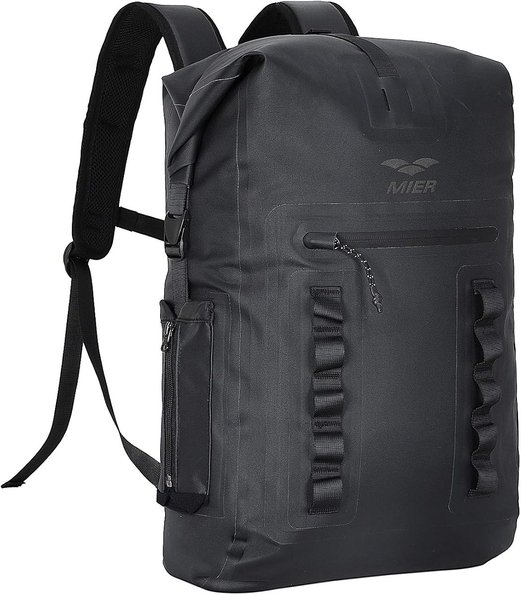 Roll Top Waterproof Backpack Floating Dry Bag for Men Women | Heavy Duty Dry Sack, Cushioned Back, Multi-Pockets, Adjustable Chest Strap,For Kayaking Beach Boating Swimming Hiking Travel