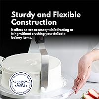 Vista 4 de New Star Foodservice 38156 Angled Icing Spatula, 6-Inch Blade, 11-Inch Overall, Silver