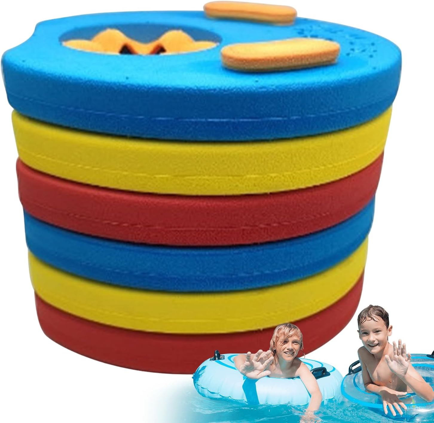 Arm Swim - Children EVA Foam Discs Floating Arm Rings for Training | Swimming for Water Parks Swimming Pools Beaches Ponds