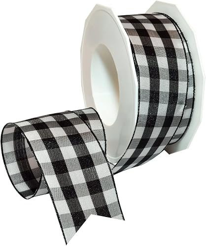 Morex Ribbon Karo Ribbon, 1.5" x 22 Yd, Black