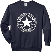 Pacific Coast Highway California USA Driver T-Shirt Comfort Colors Adult Sweatshirt