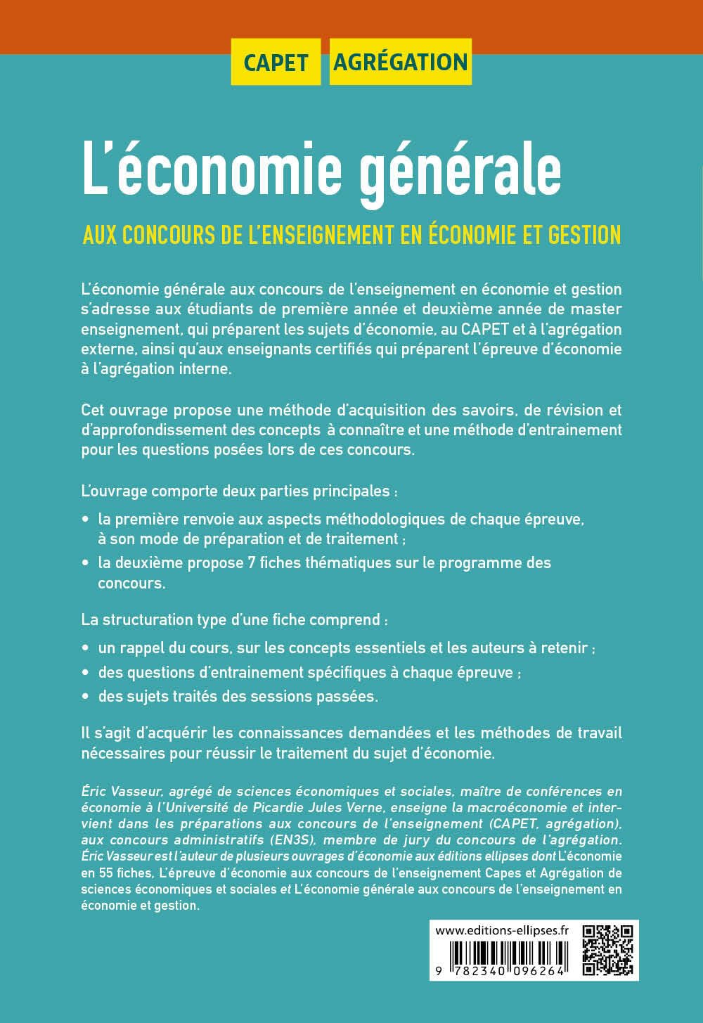 L'économie générale aux concours de l'enseignement en économie et gestion: CAPET, Agrégation