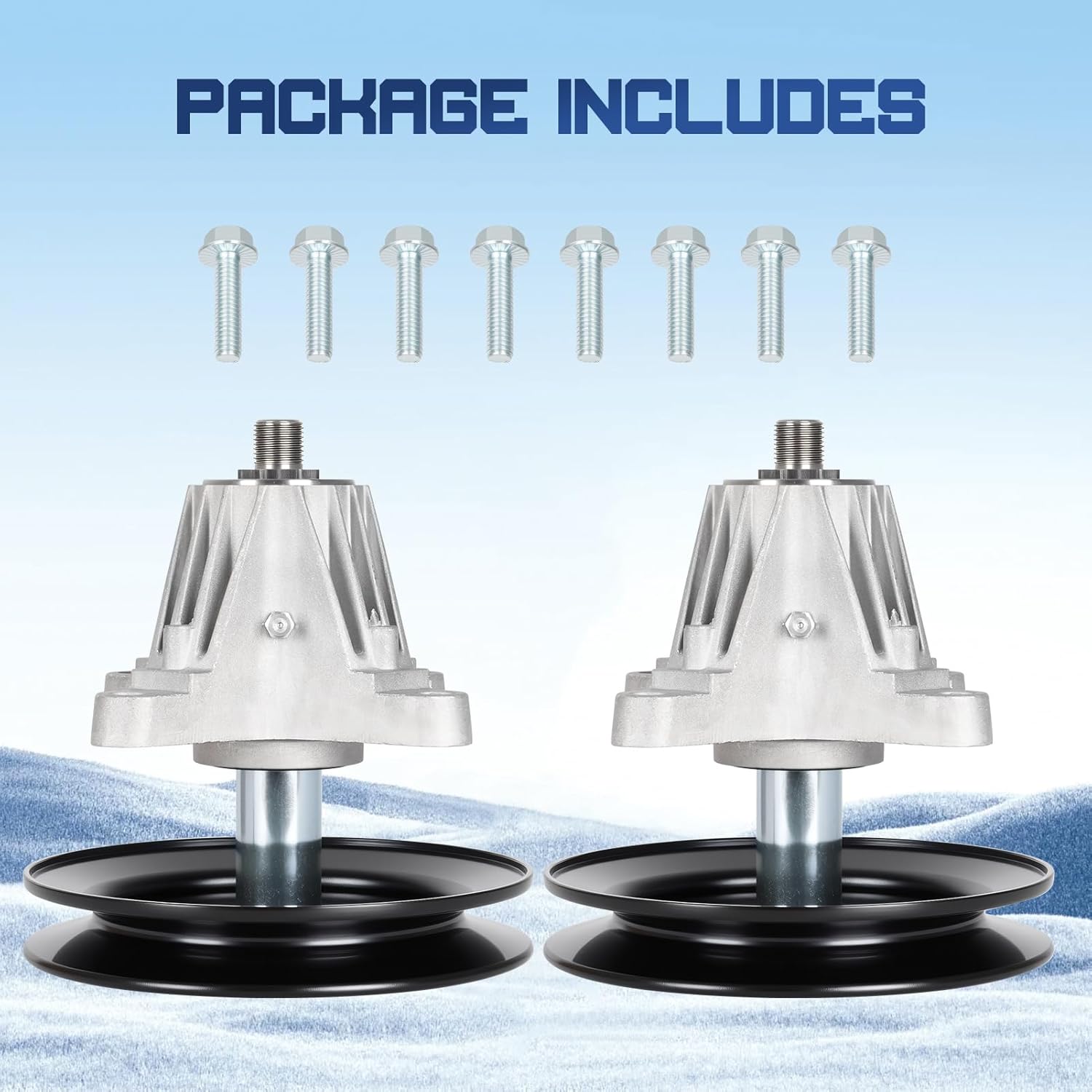 918-04822 618-04822 Spindle Assembly Fit for Cub Cadet 42" Decks Mower & 30" Mini Riders Mowers LTX1040 LTX1042 LTX1045 RZT-42 RZT-L42 EZT-L42, for MTD LT1500 LT2000 LT4200 2 Pack