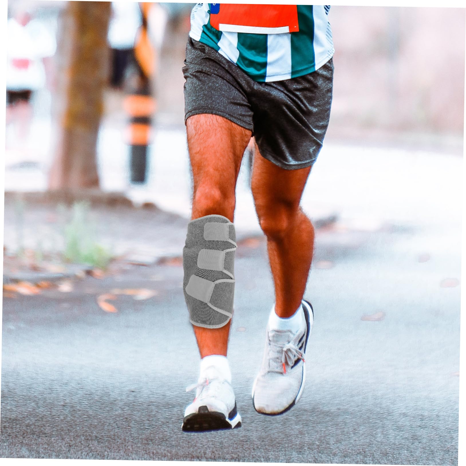 COLLBATH Calf Support Strap Leg Brace for Walking Ankle Stabilizer Brace for Sports Breathable Leg Guard Comfortable Fit