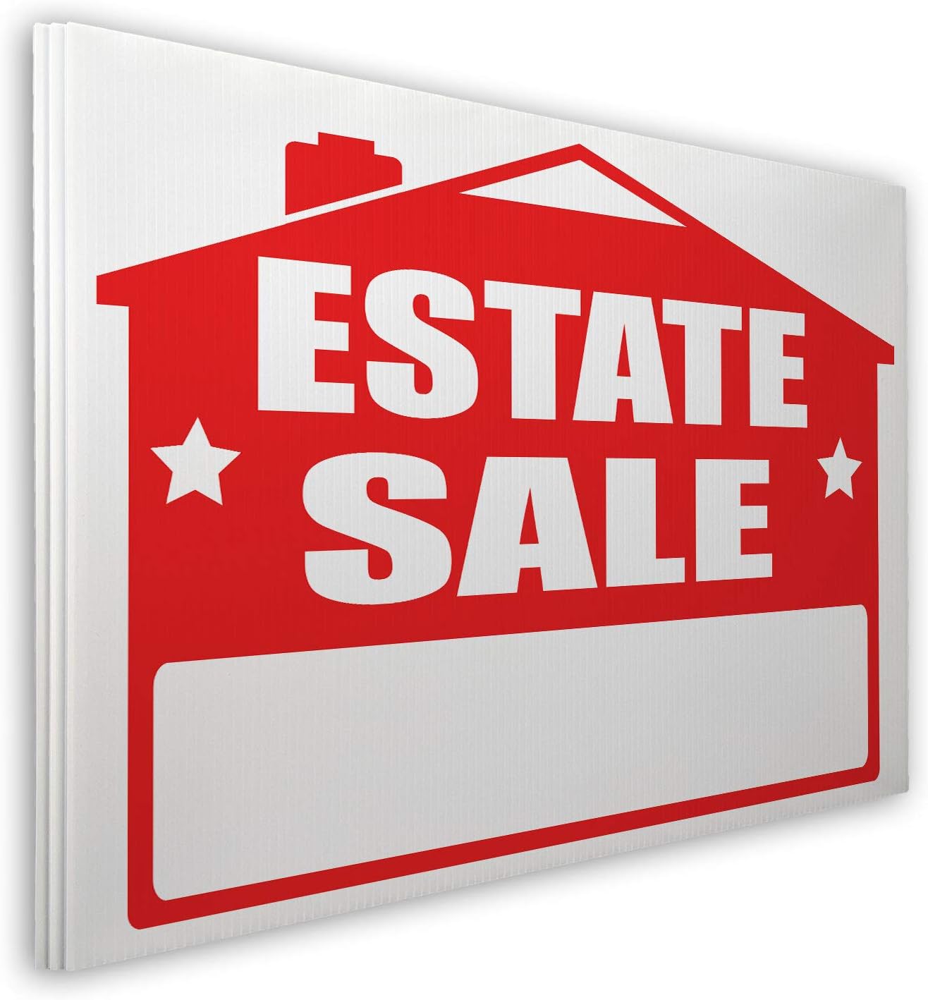 3 Pack Estate Sale Lawn Sign Kit with Giant Arrow Stickers (3)