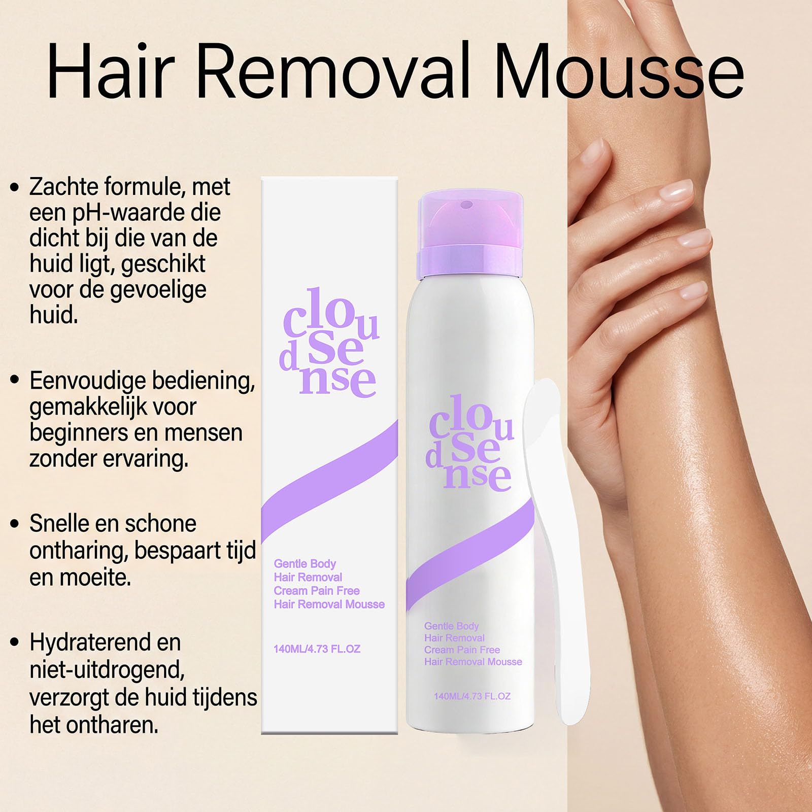 Depilazione Mousse Donne Uomini, spray depilazione bikini, crema depil/azione per le zone delle donne, de/pilazione pelle sensibile, crema hair removal viso, Mousse hair removal (3pcs)