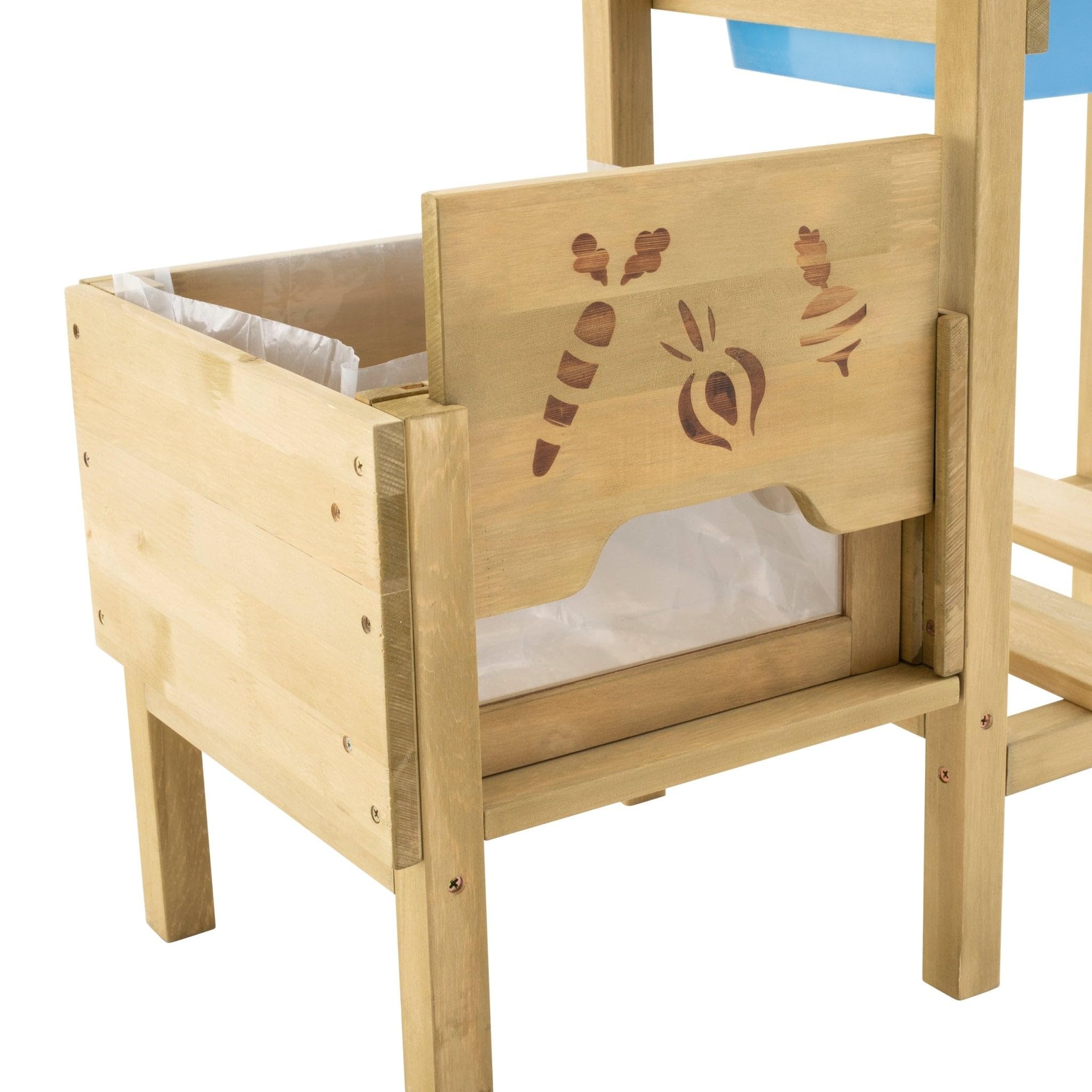 TP Toys Pflanzbank – eine Gartenstation zum Anbau Ihres eigenen Gemüse, Pflanzen und Blumen – ideal für Kinder ab 3 Jahren, Holz, 93,5 x 37,5 x 12 cm (677)
