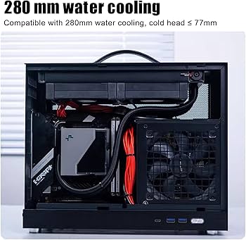 KXRORS S500 V2 - Mini-ITX PC Gaming Case • Front I/O USB 3.0 Type