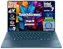 Lenovo Yoga Slim 9i AI Powered Copilot+ Laptop 14.0" 120 Hz Touch OLED 4K 750 nits Display (Intel Ultra 7-258V, 32GB LPDDR5X, 2TB SSD, Backlit KB, Fingerprint, 2 Thunderbolt 4, WiFi 7, Win 11 Home)