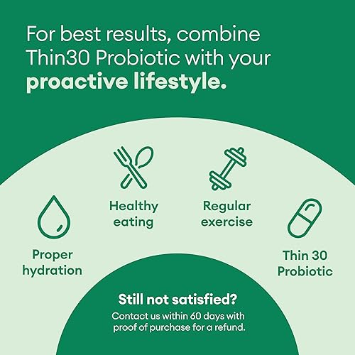 Miniatura 9 de Physician's CHOICE - Paquete de control de peso para combatir la hinchazón + soporte enzimas digestivas + probiótico Thin-30