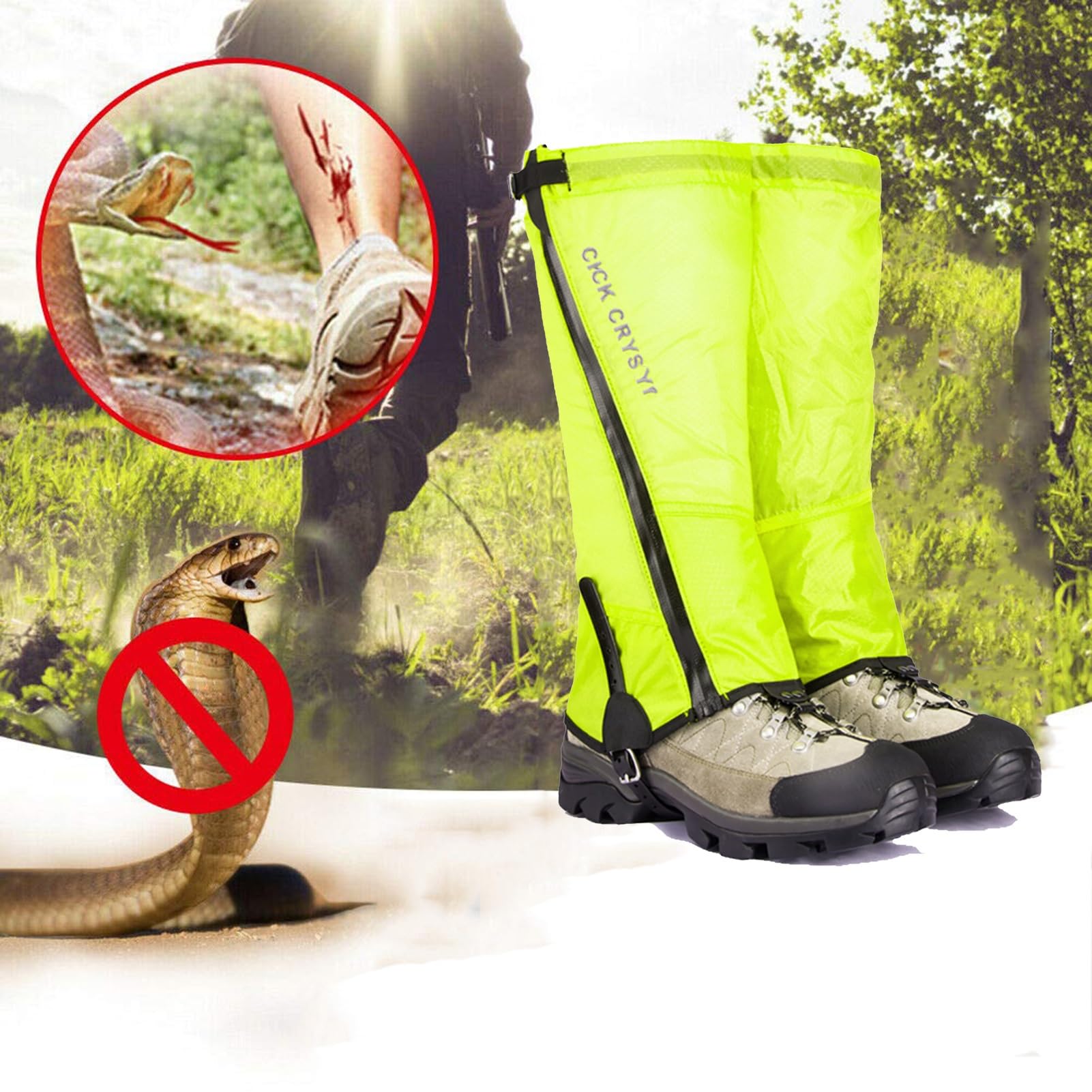Guêtres De Jambe, Guêtres De Jambe Chaudes For L'escalade En Plein Air, La Chasse, Le Ski, La Randonnée, Les Guêtres Anti-morsure De Serpent, 1 Paire, Équipement De Protection Idéal For Les Voyageurs