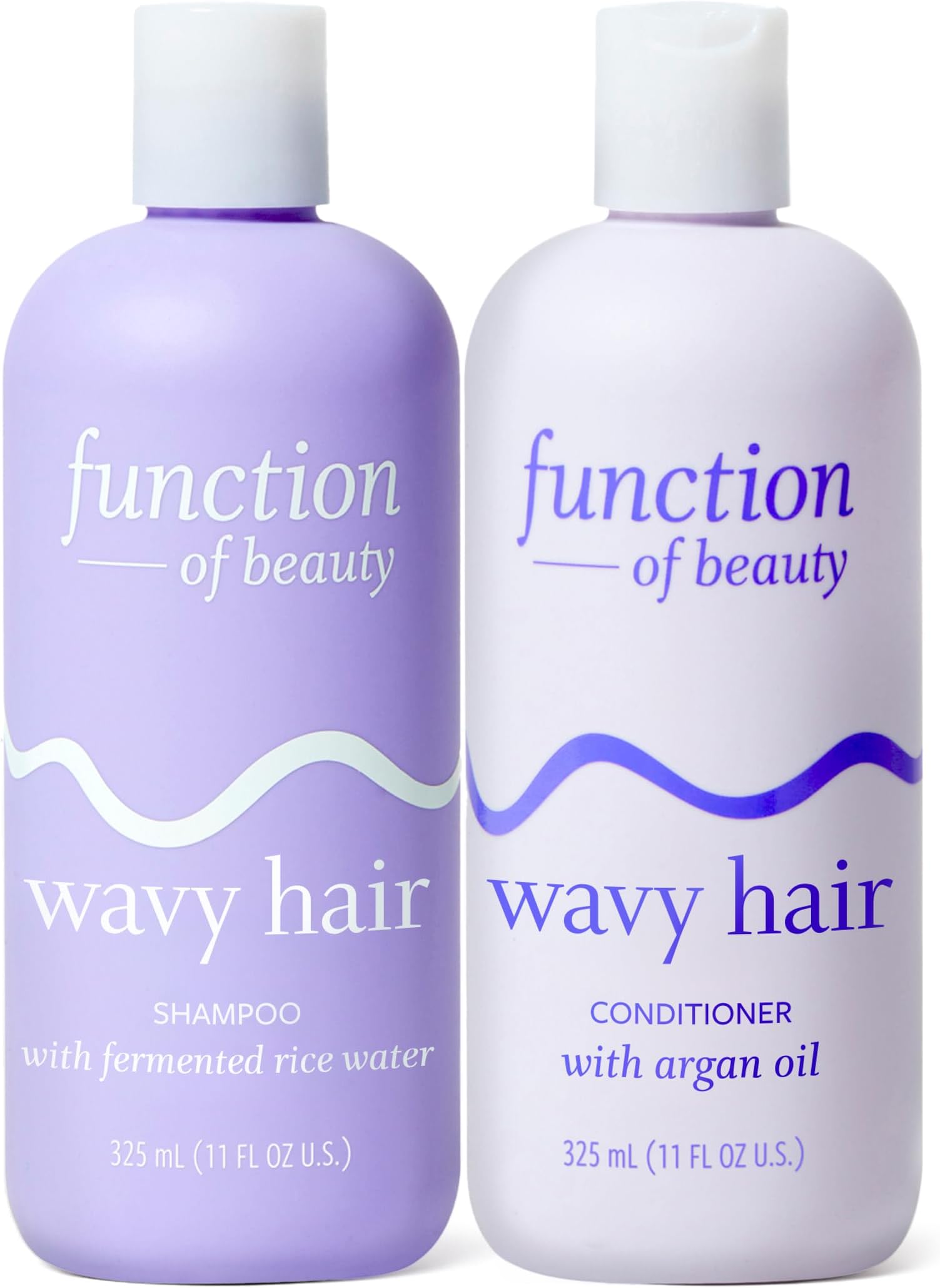 Wavy Hair Shampoo & Conditioner Set - Sulfate-Free Shampoo & Conditioner Duo for Natural Wavy Texture - Lightweight, Anti-Frizz, Strengthening & Hydrating - Hair Care Products
